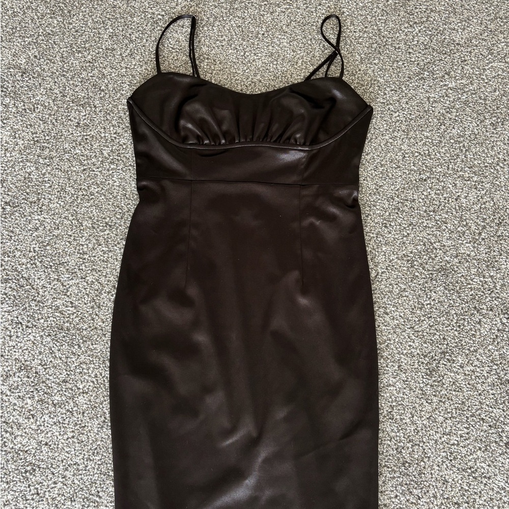Elodie Black Spaghetti Strap Bodycon Dress
